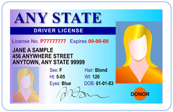 Image of driver license