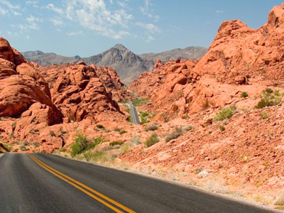 Image of desert highway where DTA's defensive driving strategies could be used